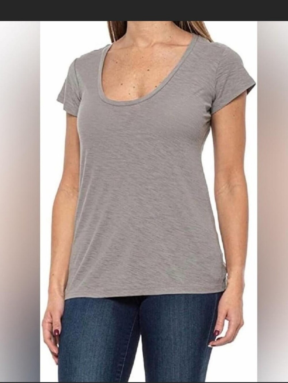 James Perse Nwt Scoop-Neck T-Shirt Size 2 Or Medium